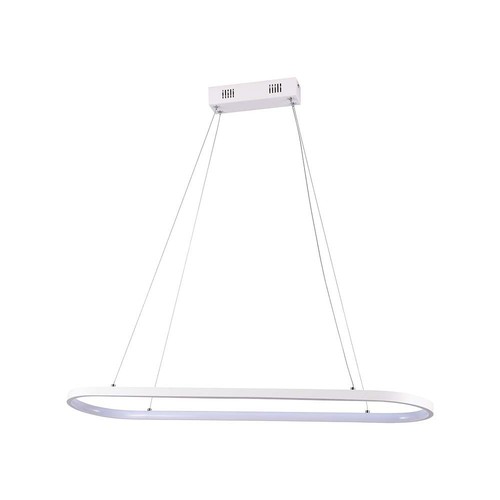 Suspension LED 24W - 80x20x100cm, 2760lm, blanc, 3000K