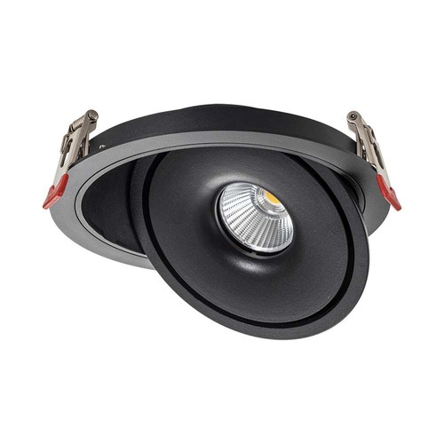 Downlight LED 12W - COB, 3 en 1, boîtier noir