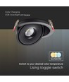 Downlight LED COB 20W - 3 en 1 Boîtier noir