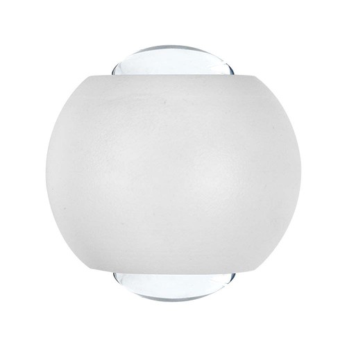 Applique murale 2W éclairage haut/bas - IP54, blanc, 3000K, aluminium, source lumineuse incl.