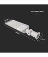 V-Tac lampe de rue LED 150W - puce LED Samsung, Ø60mm, IP65, 100lm/w