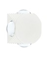 Applique murale LED ronde 4W avec 4 faisceaux - IP54, blanc, COB LED, 4000K, source lumineuse incl.