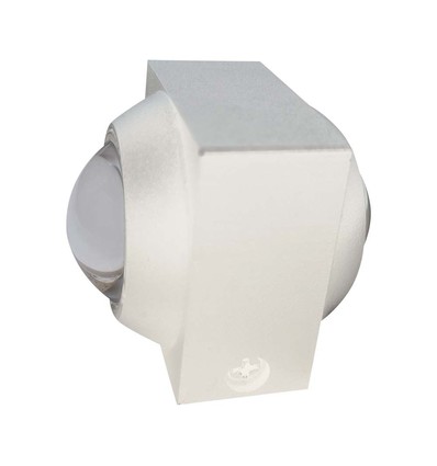 Applique murale LED 2W haut/bas - IP54, 3000K, blanc, source lumineuse incl.