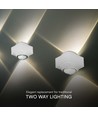 VT-770 applique murale LED 2W - COB, lumière montante et descendante, 4000K, boîtier blanc