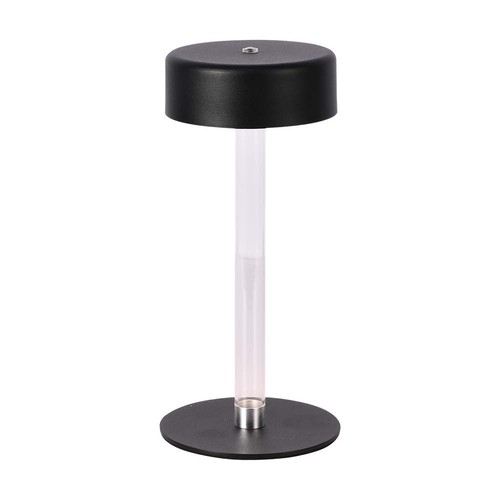 Lampe de table LED 3W rechargeable, 5V - 3-en-1 CCT, dimmable tactile, noir, incl. câble USB