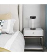 Lampe de table LED 3W rechargeable, 5V - 3-en-1 CCT, dimmable tactile, noir, incl. câble USB