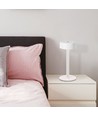 Lampe de table LED 3W - D120x255, 3 en 1, Blanc + Tige centrale transparente