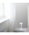 Lampe de table LED 3W - D120x255, 3 en 1, Blanc + Tige centrale transparente