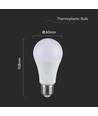 Ampoule LED E27 17W - A65, 3000K, blanc chaud, IP20 intérieur