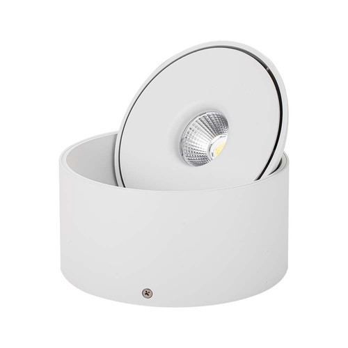 Spot en saillie 28W RA90 - Ø17,8 cm, Hauteur : 8,7 cm, CCT, 3 couleurs de lumière, blanc