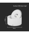 Spot en saillie 28W RA90 - Ø17,8 cm, Hauteur : 8,7 cm, CCT, 3 couleurs de lumière, blanc