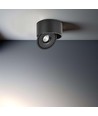 Spot en saillie 28W RA90 - Ø17,8 cm, Hauteur : 8,7 cm, Noir, CCT - 3 couleurs de lumière