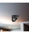 Spot en saillie 28W RA90 - Ø17,8 cm, Hauteur : 8,7 cm, Noir, CCT - 3 couleurs de lumière