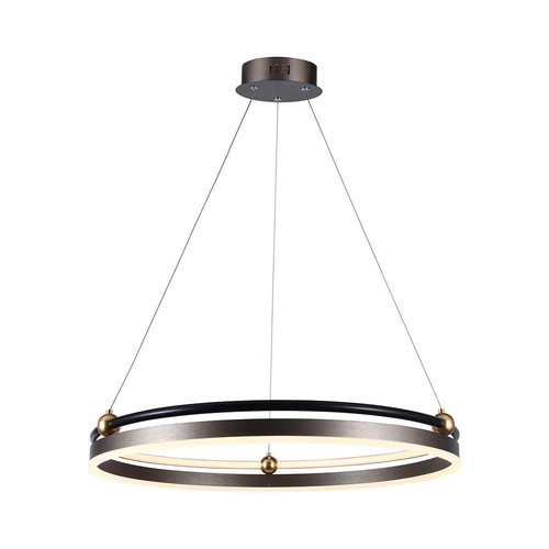Suspension LED 30W Anneau Simple - 3000K, Café, maison