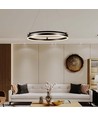 Suspension LED 30W Anneau Simple - 3000K, Café, maison