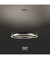 Suspension LED 30W Anneau Simple - 3000K, Café, maison
