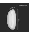 Hublot LED 320mm 8W/16W/20W - Samsung LED chip, IP65, IK08, 3-en-1 CCT, rond, bordure blanche