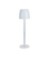 Lampe de table LED rechargeable 3W, touch dimmable - 310lm, 3000K, noir/transparent, hauteur 37cm