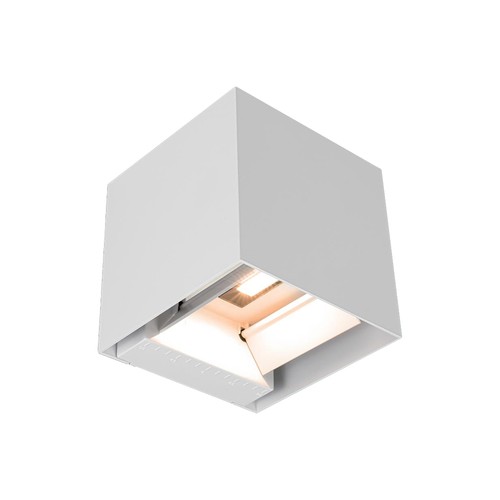 Applique murale LED solaire 9W avec détecteur - Blanc, IP65, détecteur de mouvement PIR, 4000K, COB LED