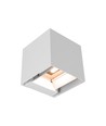Applique murale LED solaire 9W avec détecteur - Blanc, IP65, détecteur de mouvement PIR, 4000K, COB LED
