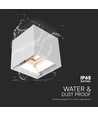 Applique murale LED solaire 9W avec détecteur - Blanc, IP65, détecteur de mouvement PIR, 4000K, COB LED