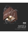 Applique murale solaire 9W - IP65, 4000K, couleur corten, COB, détecteur PIR