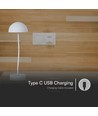 Lampe de table LED rechargeable 3W avec touch dim - 3000K, blanc, 5V, batterie incluse