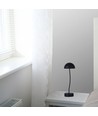 Lampe de table rechargeable 3W - Touch dimmable, noir, 3000K, portable, batterie incluse