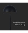 Lampe de table rechargeable 3W - Touch dimmable, noir, 3000K, portable, batterie incluse