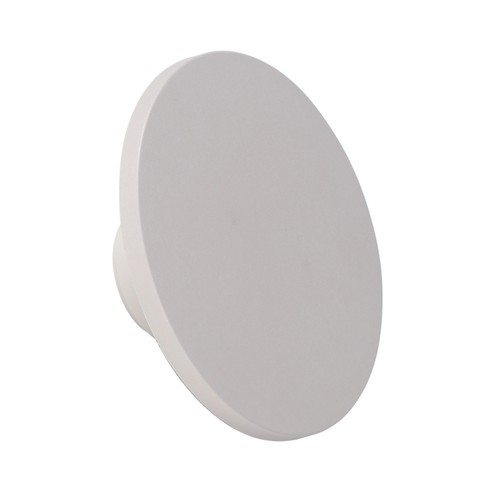 Plafonnier LED 12W - Ø17cm, IP65 extérieur, blanc chaud, bord blanc