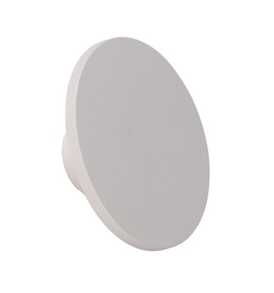 Plafonnier LED 12W - Ø17cm, IP65 extérieur, blanc chaud, bord blanc