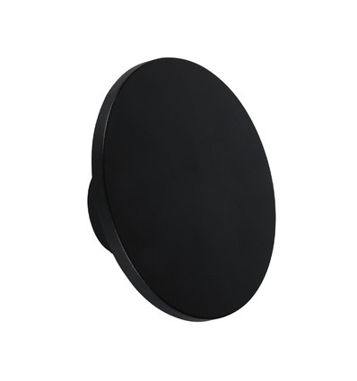 Plafonnier / applique LED 12W avec lumière indirecte - Noir, IP65, 3000K, Ø16cm, rond, extérieur / intérieur