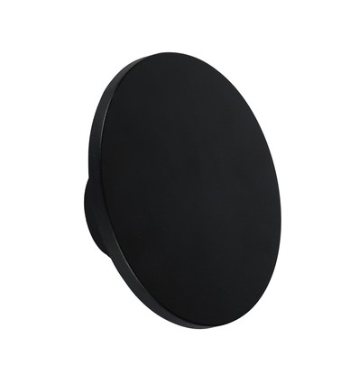 Applique extérieure ronde 12W - Noir, 1400lm, IP65, 4000K, source lumineuse incl.