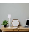 Lampe de table LED rechargeable 2,7W, blanc - Tactile dimmable, 3-en-1 CCT, USB-C, hauteur 34cm