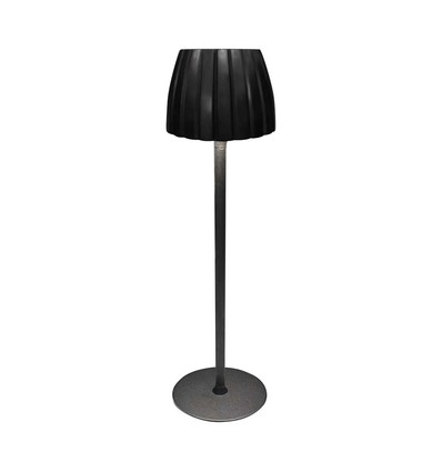 Lampe de table LED 2,7W, noir - Tactile dimmable, 3-en-1 CCT, rechargeable, USB-C, 10,5 x 34 cm