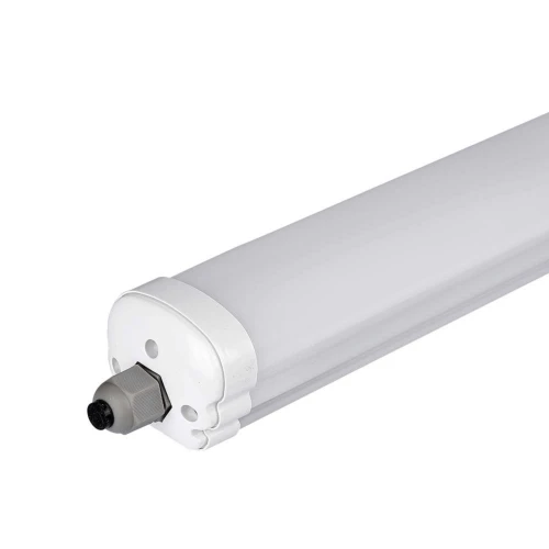 Réglette LED complète étanche 150cm 48W, câblage traversant - 6240lm, 130lm/W, IP65, 6 ans de garantie