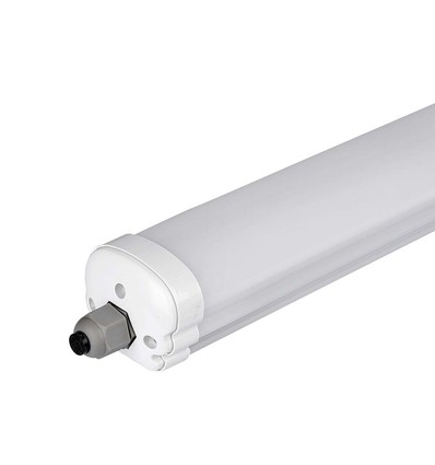 Réglette LED complète étanche 150cm 48W, câblage traversant - 6240lm, 130lm/W, IP65, 6 ans de garantie