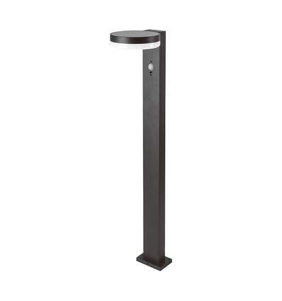 Lampe de jardin solaire LED 5,5W avec capteur - IP54, 3000K, capteur PIR, finition noire