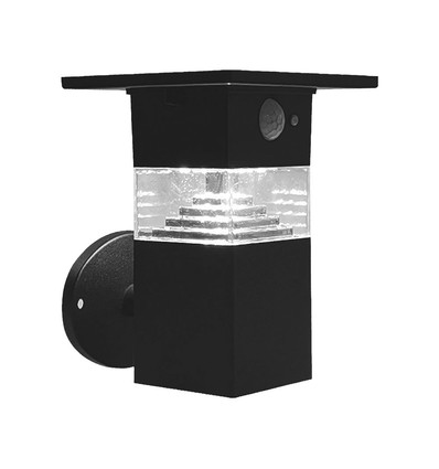 Applique murale Solara 3W avec capteur - IP54, 250lm, 3000K, solaire, 3 ans de garantie