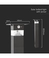 Lampadaire solaire 3W - LED, capteur PIR, IP54