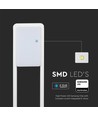 Lampe de jardin LED 10W avec puce LED Samsung - IP65, 80cm, blanc, 4000K, source lumineuse incl.