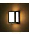 Applique murale LED 12W - IP65, noir, 1350lm, extérieur, source lumineuse incl.