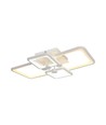Plafonnier LED 70W avec télécommande - 6000lm, CCT, dimmable, métal blanc, 58,5 x 39 cm