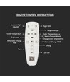 Plafonnier LED 70W avec télécommande - 6000lm, CCT, dimmable, métal blanc, 58,5 x 39 cm