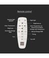 Plafonnier LED 77W avec télécommande - 6700lm, dimmable, CCT, RGB, 49,5 x 49,5 cm, bord blanc