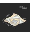 Plafonnier 75W - LED Dimmer 3 Niveaux, 3 en 1, Télécommande, Boîtier Blanc, IP20