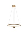 Suspension LED 45W, Ø60cm, or brossé - 5500lm, 3000K, luminaire design, IP20
