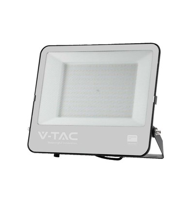 Projecteur 200W - IP65, noir, lampe de travail, puce LED Samsung, câble 1m, 6500K, verre dépoli gris
