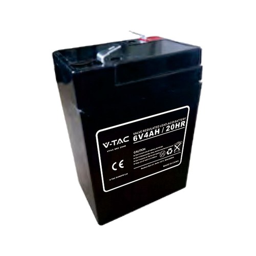 Batterie au plomb 6V 4Ah - 70x47x107mm, rechargeable, VRLA, batterie AGM