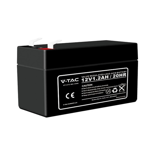 Batterie au plomb 1,3Ah 12V - 97x43x57mm, plastique ABS, 12V DC